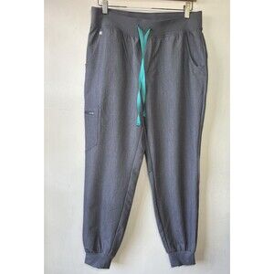 FIGS Zamora Technical Collection Women’s Gray Scrub Jogger Pants Drawstring M